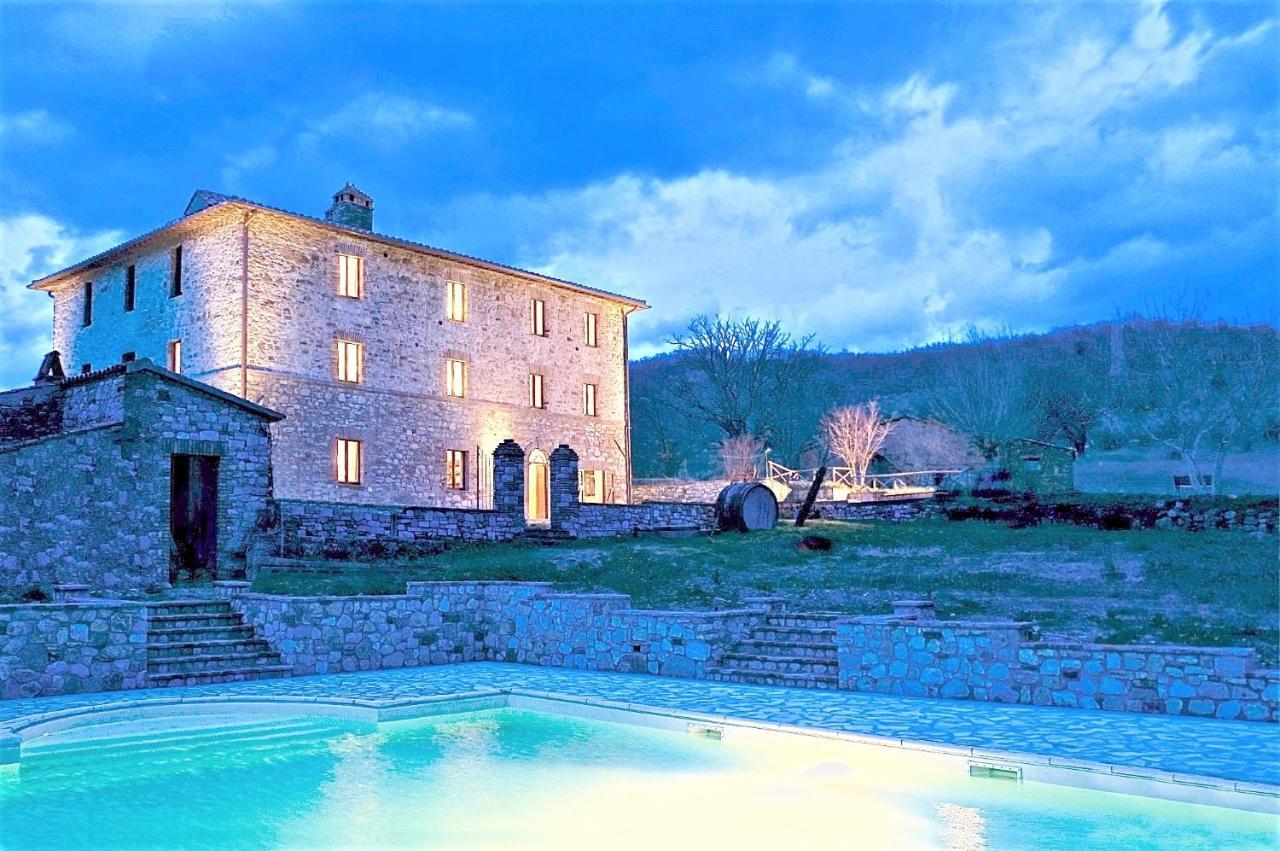 モンテ・カステッロ・ディ・ヴィービオ Campo Al Vento - Country Farmヴィラ エクステリア 写真